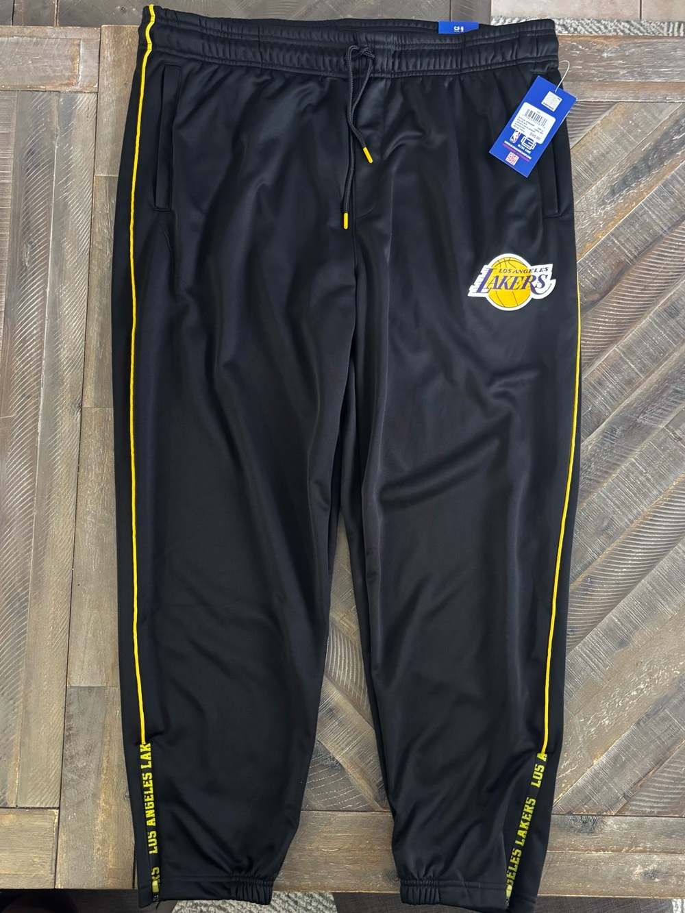 Ultra Game Los Angeles Lakers NBA Lineup Fleece Jogger Pants Size XXL Men's